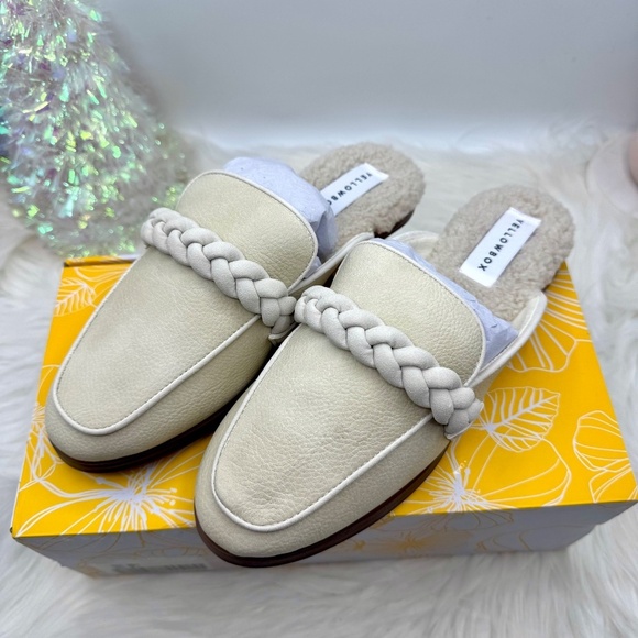 YELLOW BOX Bliss Lined Mules size 8M - Picture 5 of 9
